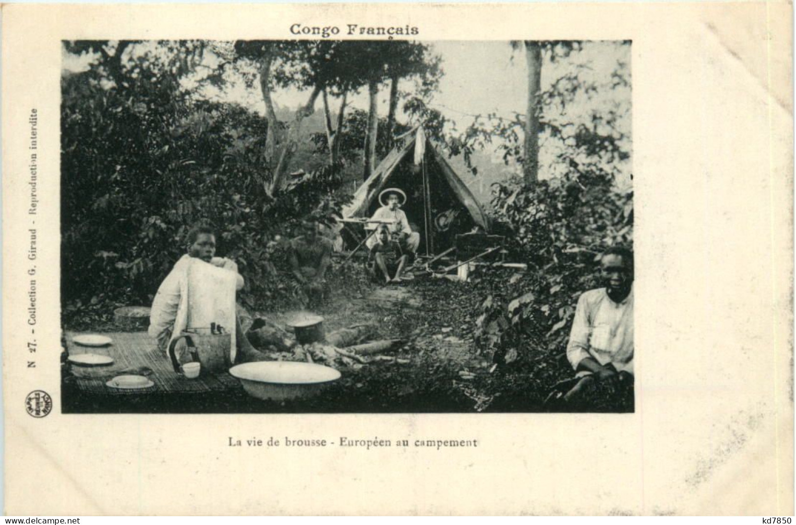 Congo - Europeen Au Campement - Other & Unclassified