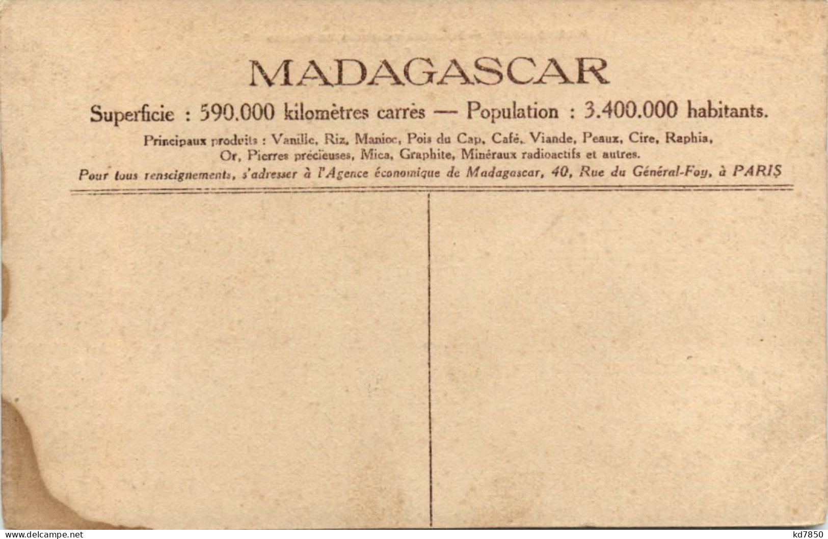 Madagascar - Pirogues Chargers De Fecule - Madagaskar