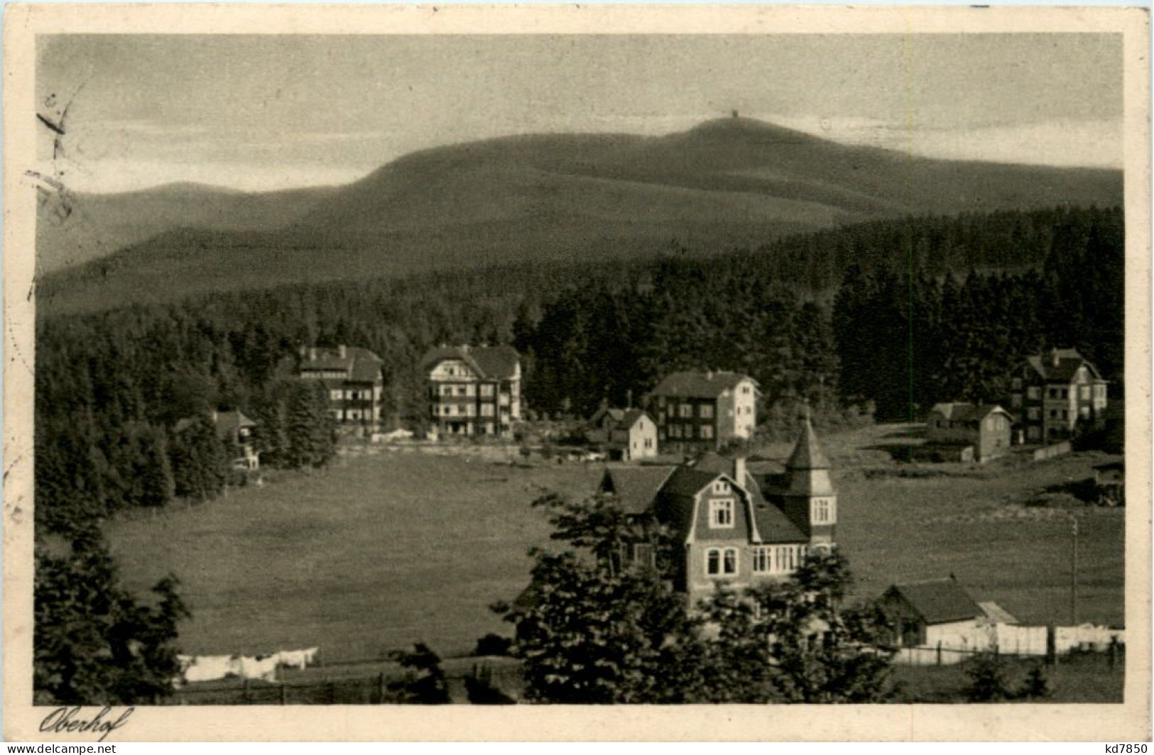 Oberhof Kurort, Blick Nach Dem Schneekopf V.Parkhotel Wünscher - Oberhof