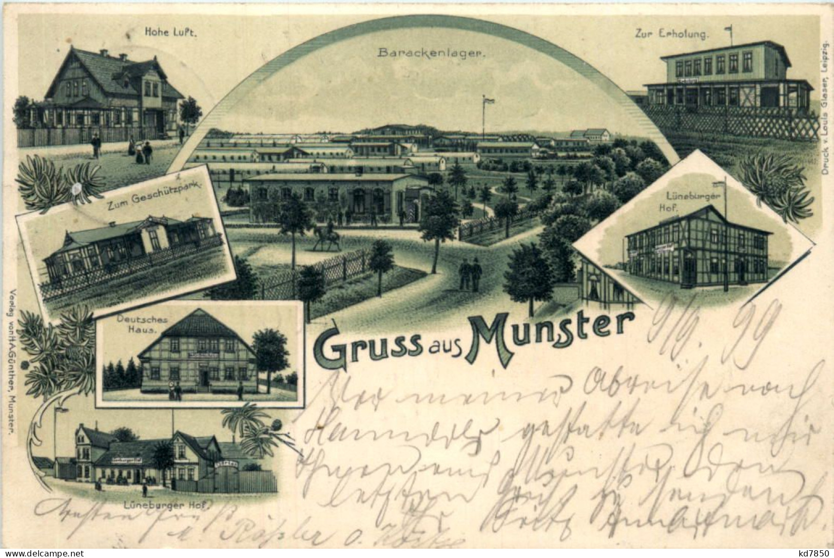 Gruss Aus Munster - Litho - Hannover - Hannover