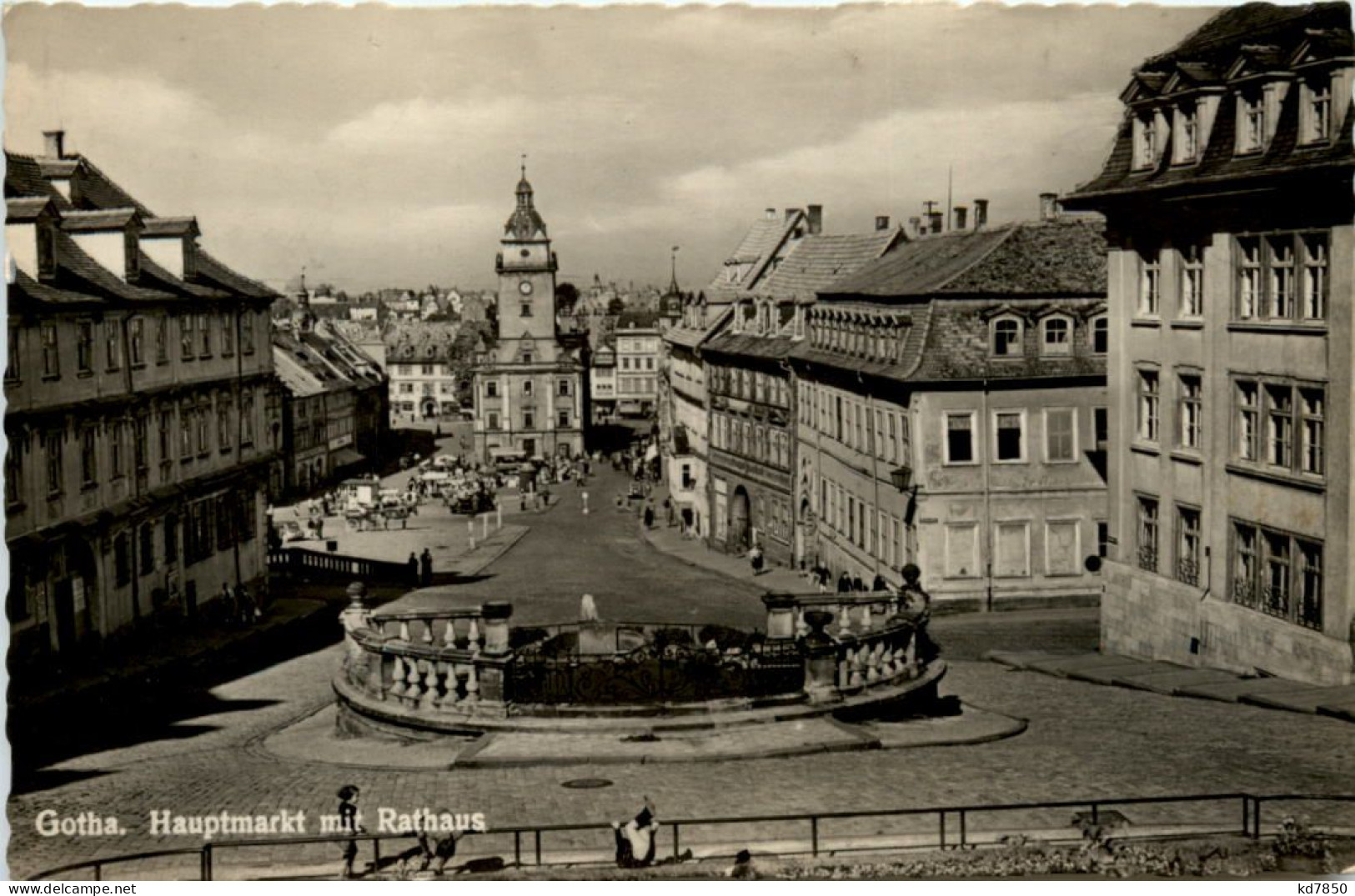 Gotha - Hauptmarkt Mit Rathaus - Gotha