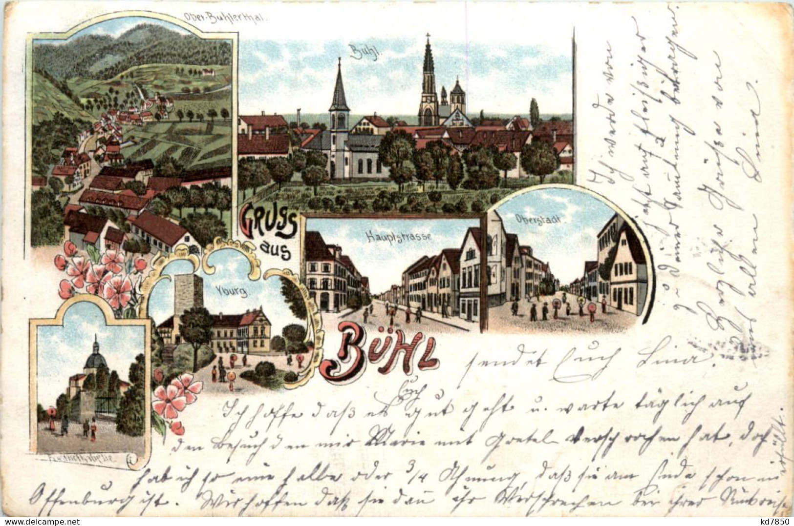 Gruss Aus Bühl - Litho - Bühl