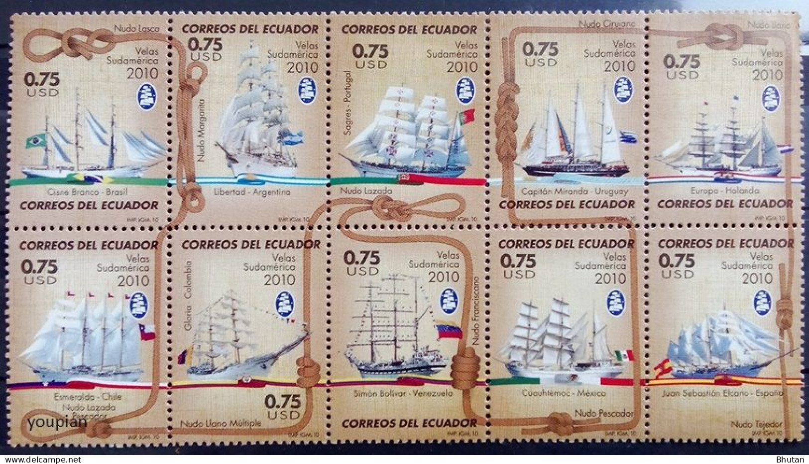 Ecuador 2010, Ships, MNH S/S - Ecuador