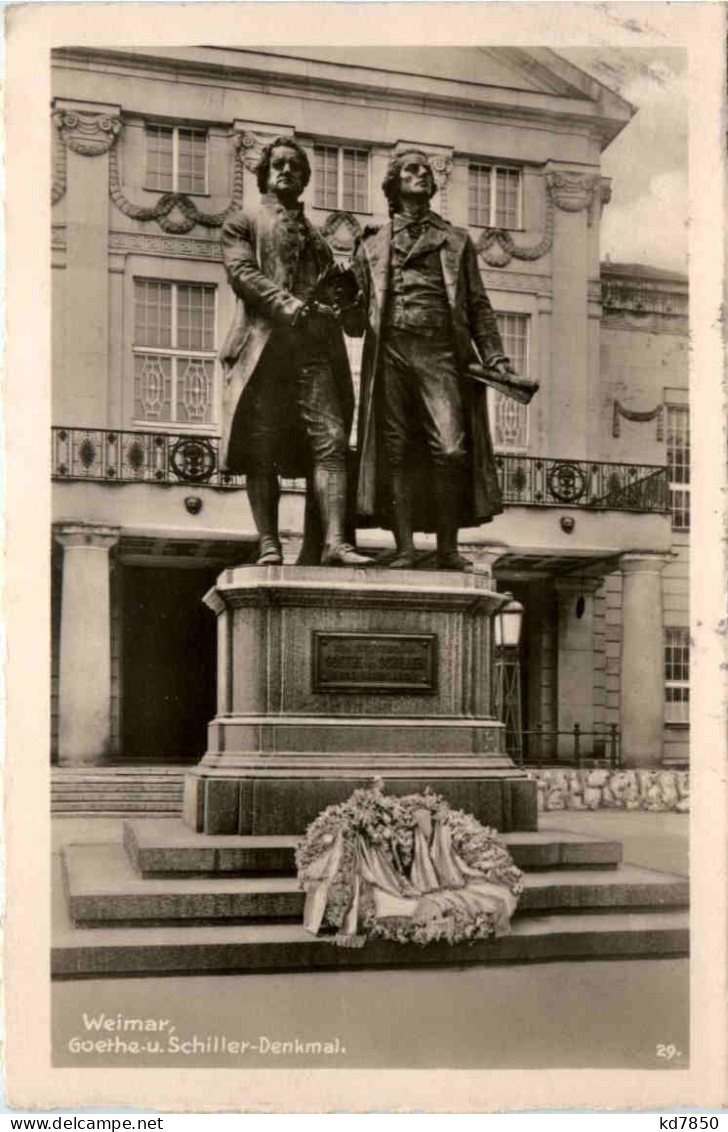 Weimar, Goethe Und Schiller-Denkmal - Weimar