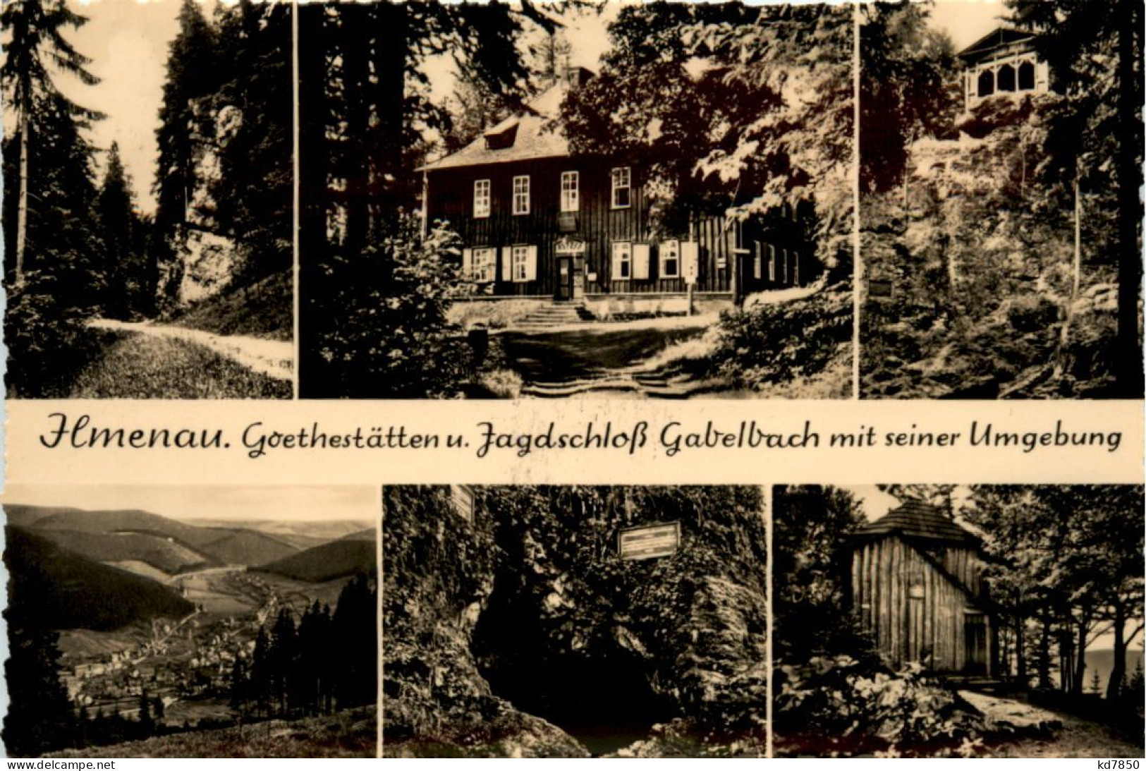 Ilmenau, Göthestätten U. Jagdschloss Gabelbach Mit Seiner Umgebung, Div. - Ilmenau