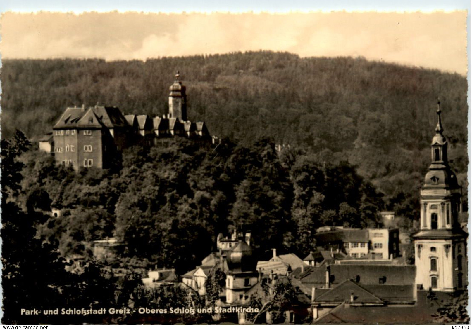 Greiz, Oberes Schloss Und Stadtkirche - Greiz