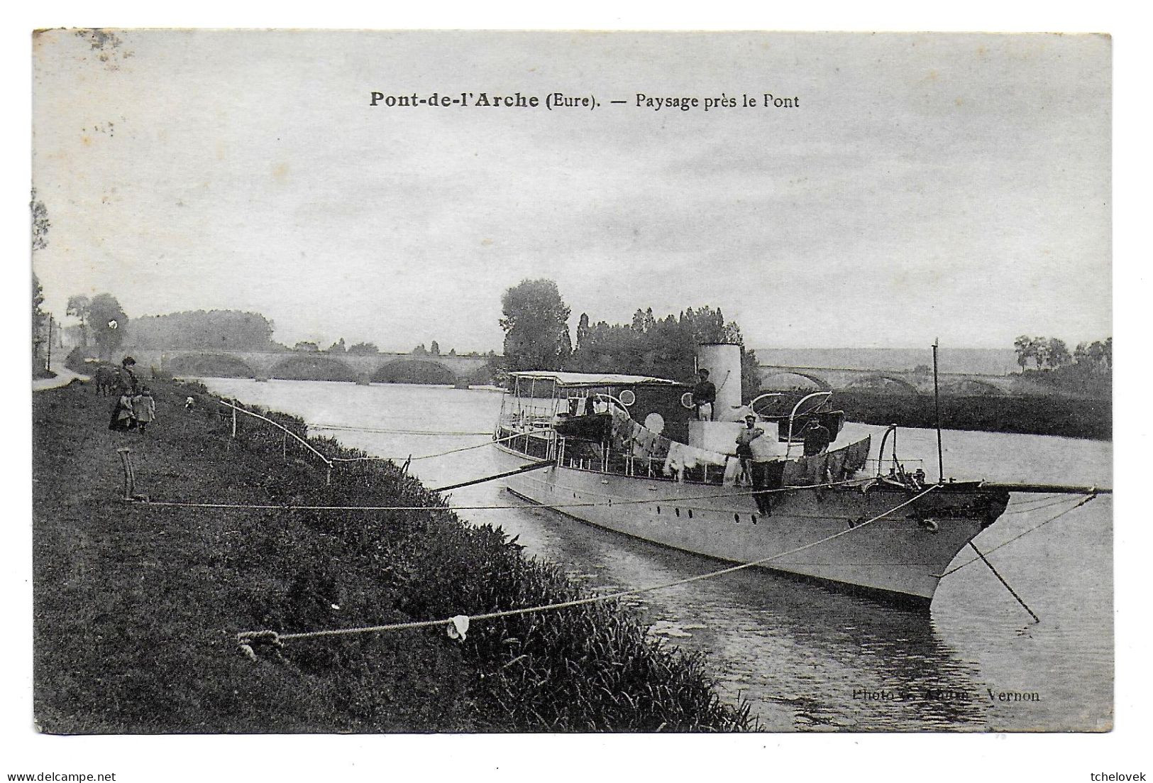 (27). Eure. Pont De L'Arche. 1 Cp. (5) Paysage Pres Du Pont. 1938 - Pont-de-l'Arche