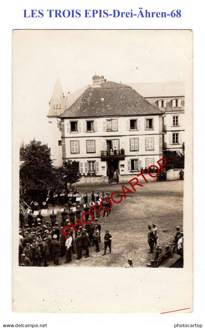 LES TROIS EPIS-Drei-Ähren-CONCERT Militaire-CARTE PHOTO Allemande-GUERRE 14-18-1 WK-Militaria- - Trois-Epis