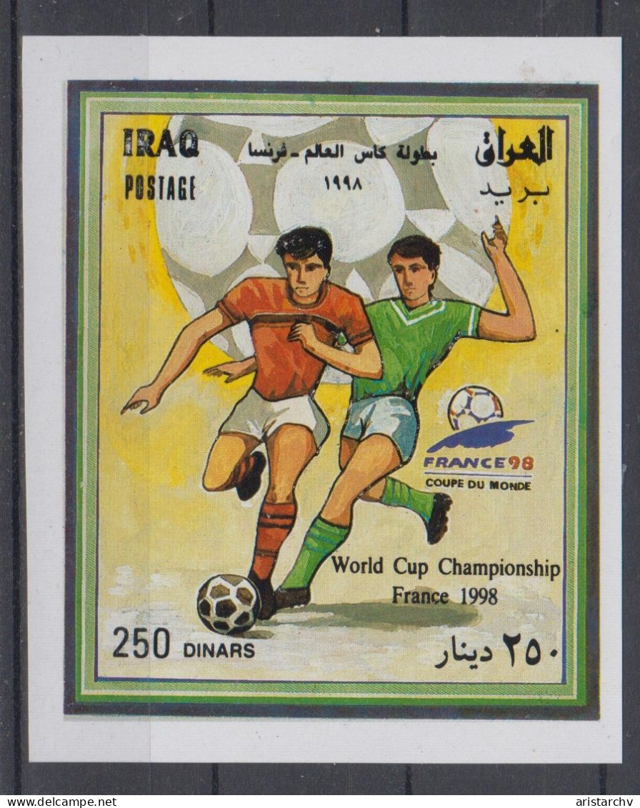 IRAQ 1998 FOOTBALL WORLD CUP 2 S/SHEETS - 1998 – Francia