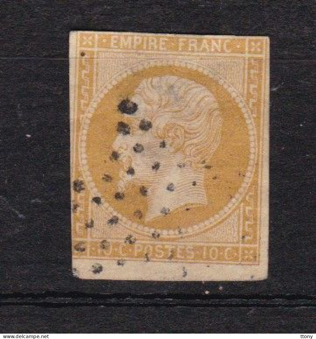 10  Timbres    Napoléon III    Oblitéré       Différentes   Valeurs Dentelés   Et  Non Dentelés - 1853-1860 Napoleon III