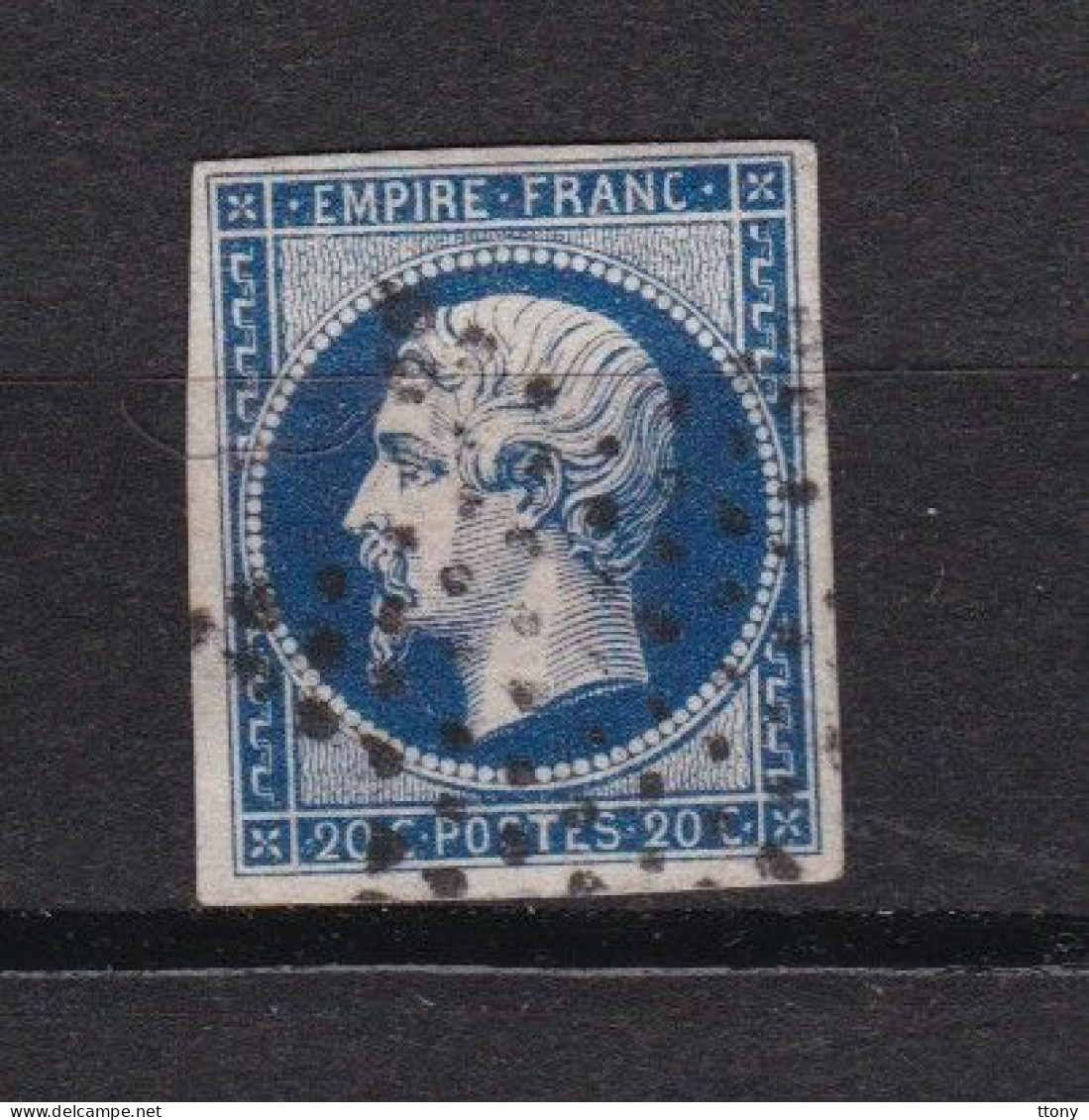 10  timbres    Napoléon III    oblitéré       différentes   valeurs dentelés   et  non dentelés