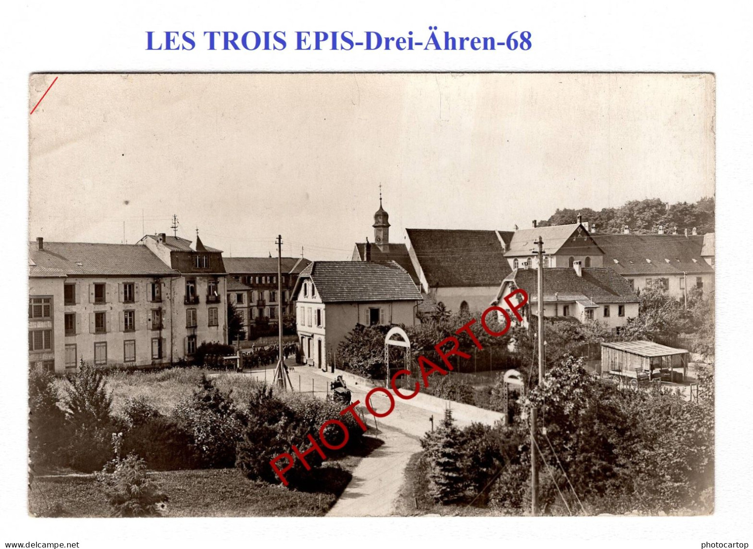 LES TROIS EPIS-Drei-Ähren-CARTE PHOTO Allemande-GUERRE 14-18-1 WK-Militaria- - Trois-Epis