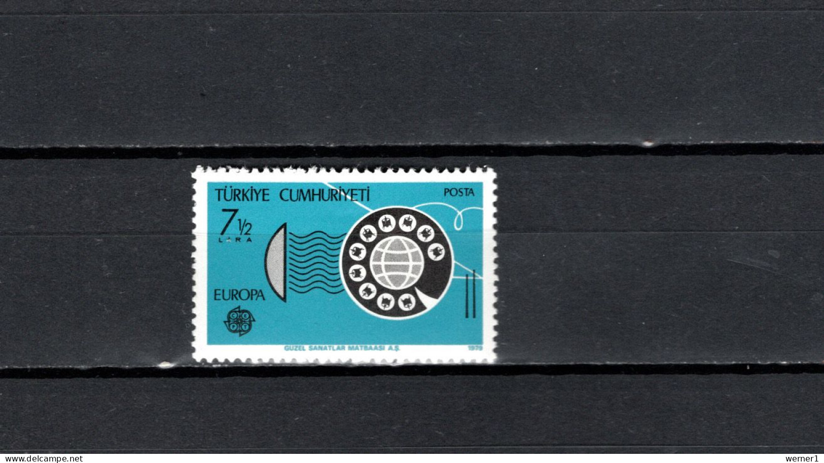 Turkey 1979 Space, Europa CEPT, Telecommunictation Stamp MNH - Europa