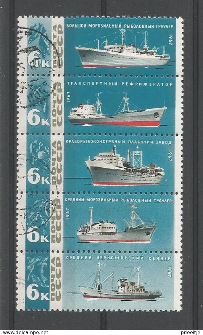 Russia CCCP 1967 Ships Strip Y.T. 3203/3206 (0) - Usati