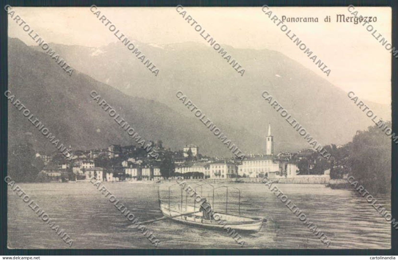 Verbania Mergozzo Barca Cartolina ZQ8626 - Verbania