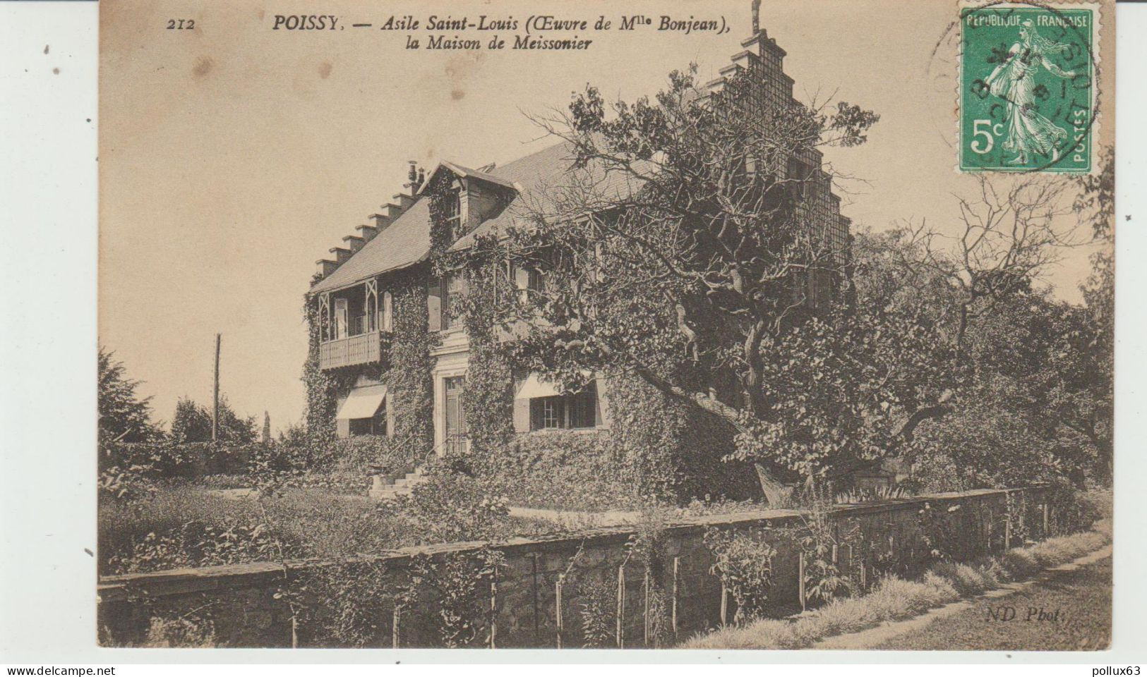 CPA POISSY (78) ASILE SAINT-LOUIS (OEUVRE DE MADEMOISELLE BONJEAN) - LA MAISON DE MEISSONIER - Poissy