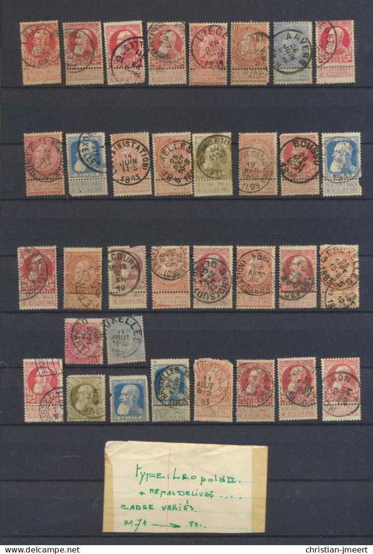 Cadres Variés Sur 74/80  34 Timbres - 1905 Barba Grossa