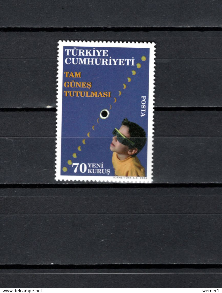 Turkey 2006 Space, Total Eclipse Stamp MNH - Europa