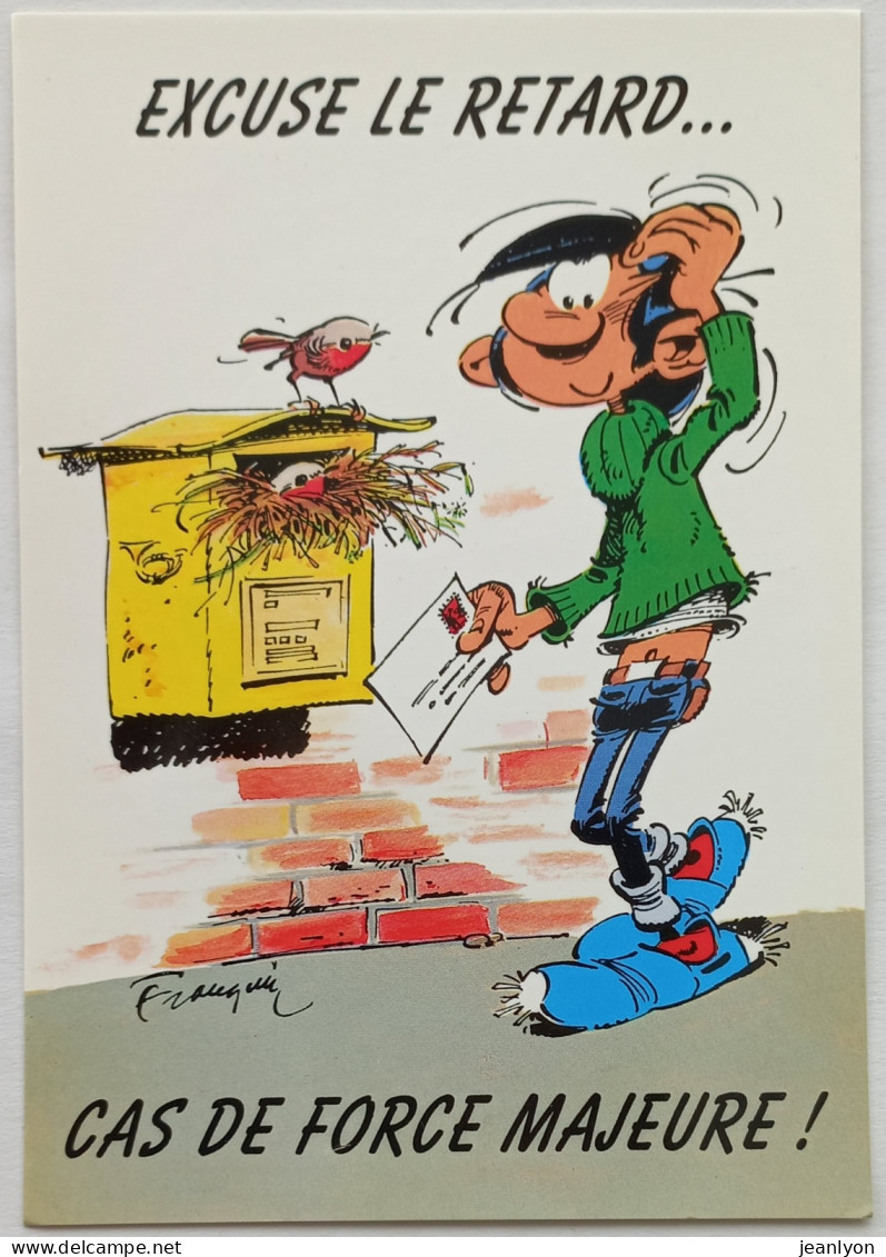 GASTON LAGAFFE - Illustrateur FRANQUIN - Bande Dessinée / BD - Boite Aux Lettres Poste / Nid Oiseau - Post