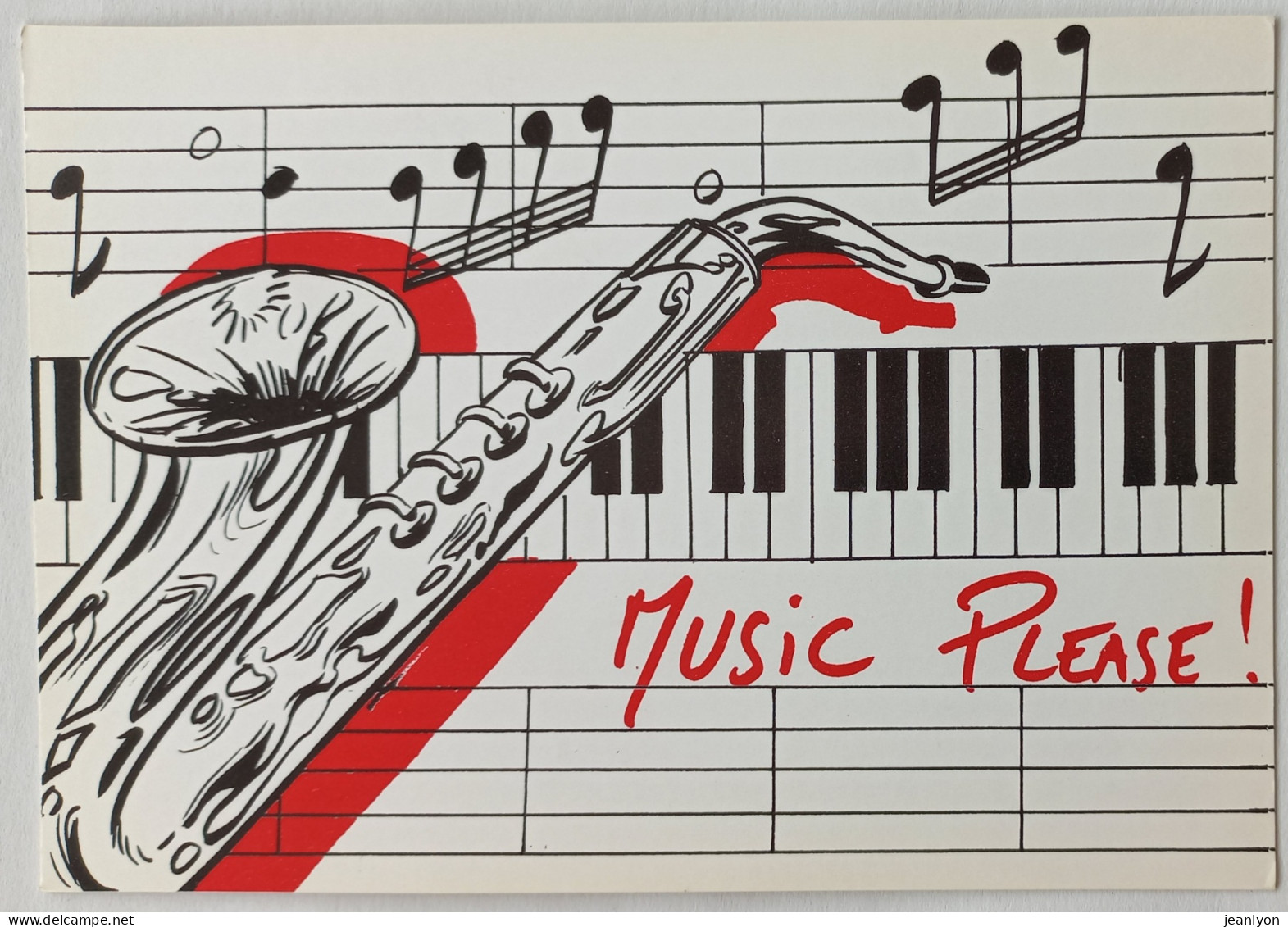 MUSIQUE / Partition - Saxophone - Illustrateur Rabah Brahimi - Music And Musicians