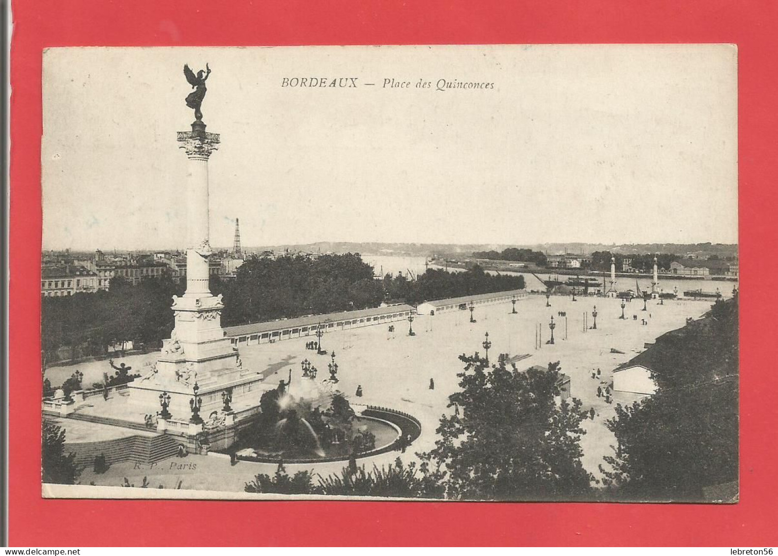 C.P.A. ( 33 ) « BORDEAUX » Place Des Quinconces - Jolie Vue Générale Animée   X2phots - Bordeaux