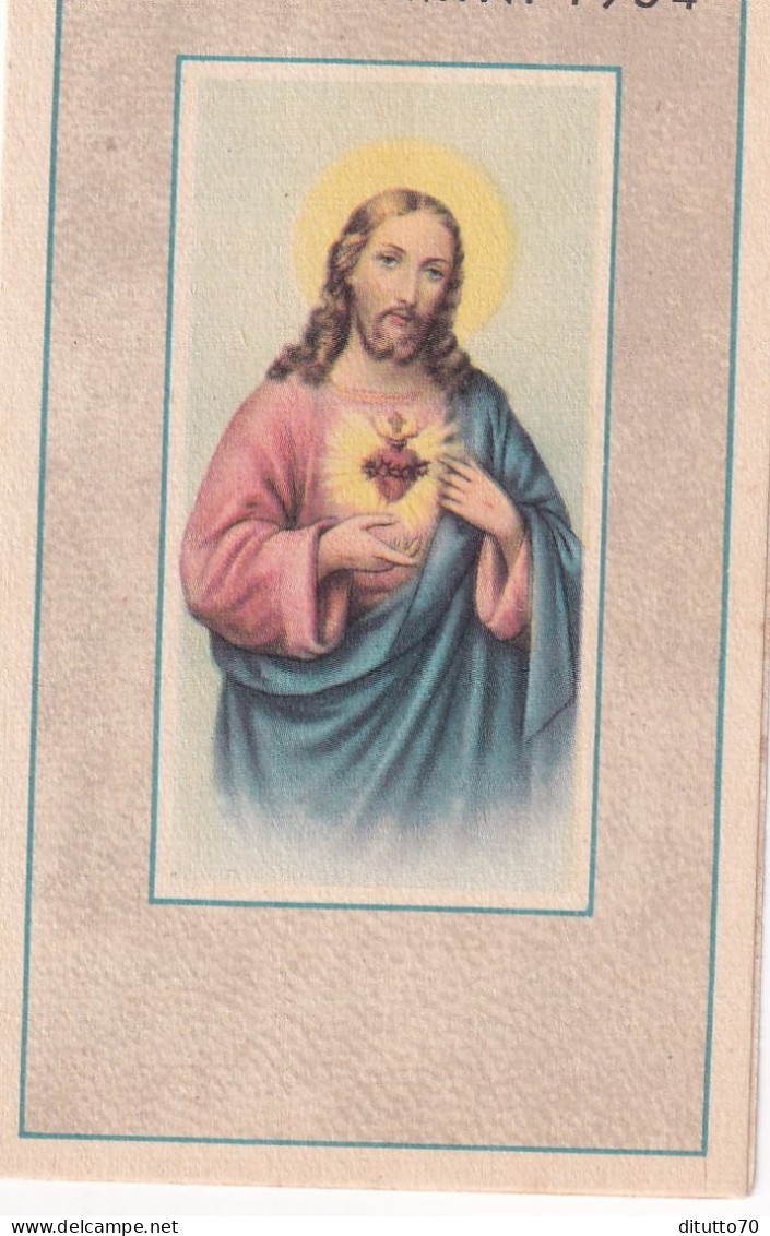 Calendarietto - Anno Domini  - Sacro Cuore Di Gesù - Anno 1954 - Tamaño Pequeño : 1941-60