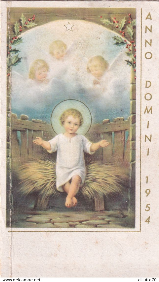 Calendarietto - Anno Domini - Gesu Bambino  - Anno 1954 - Petit Format : 1941-60