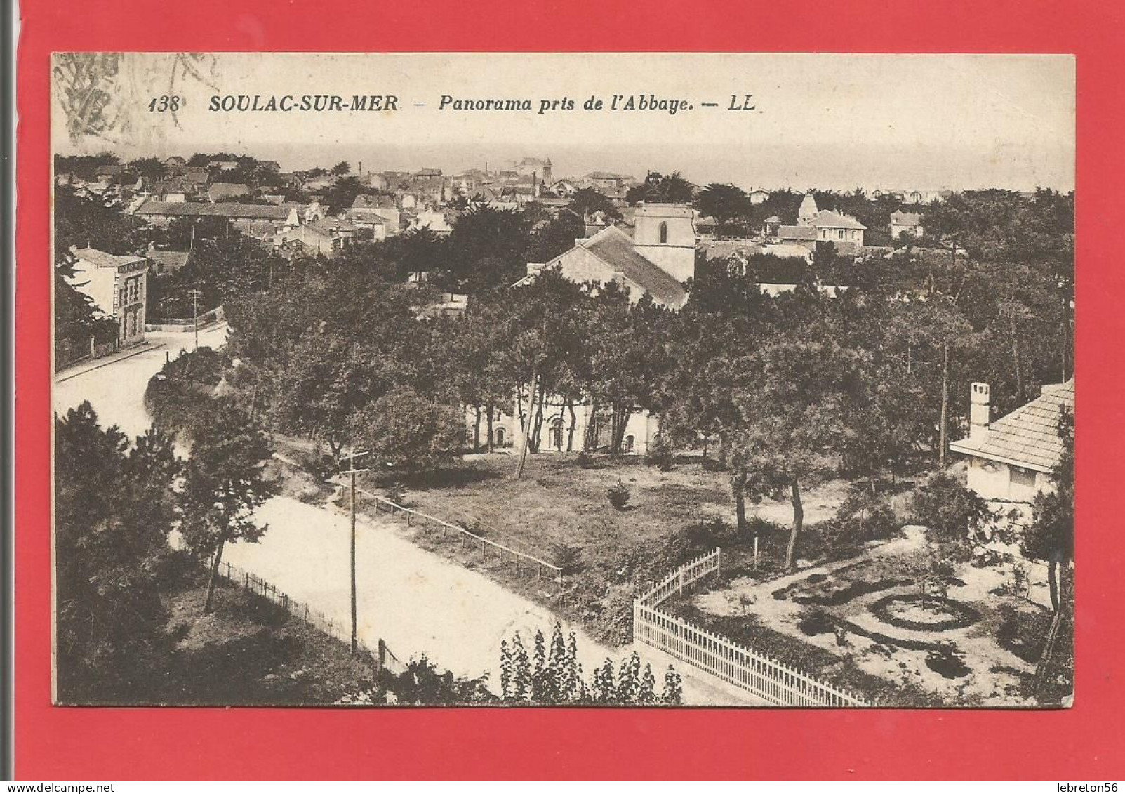 C.P.A. ( 33 ) « SOULAC-SUR-MER » Panorama Pris De L'Abbaye  - Jolie Vue Générale   X2phots - Soulac-sur-Mer