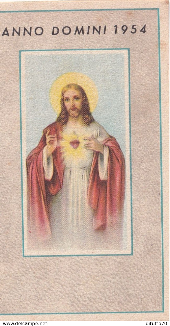 Calendarietto - Anno Domini - Sacro Cuore Di Gesù - Anno 1954 - Klein Formaat: 1941-60