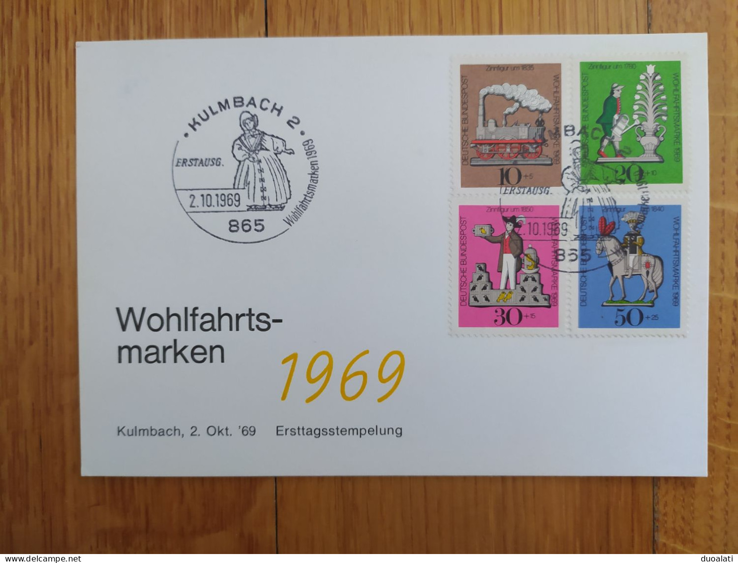 Germany 1969 Tin Toys Welfare Stamps Bonn Kulmbach 2 FDC + 2 Stationeries STAMP ERROR "BIRD ESCAPES" From Its CAGE - Other & Unclassified