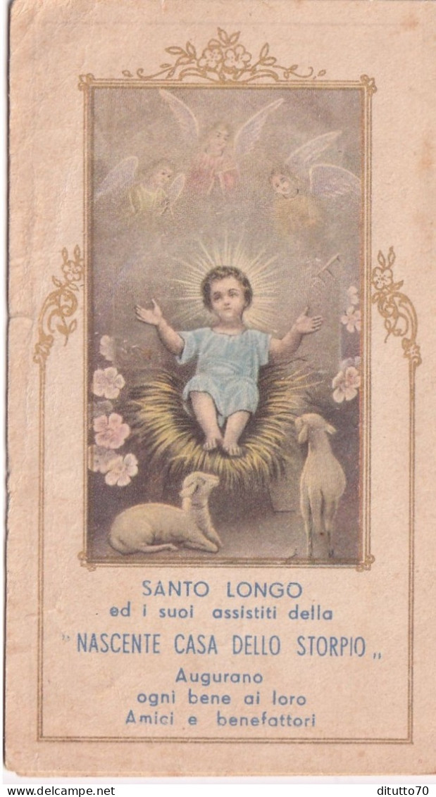 Calendarietto - Anno Mariani - Santo Longo Ed I Suoi Assistiti Della Nascente Casa Dello Storpio - Anno 1954 - Small : 1941-60