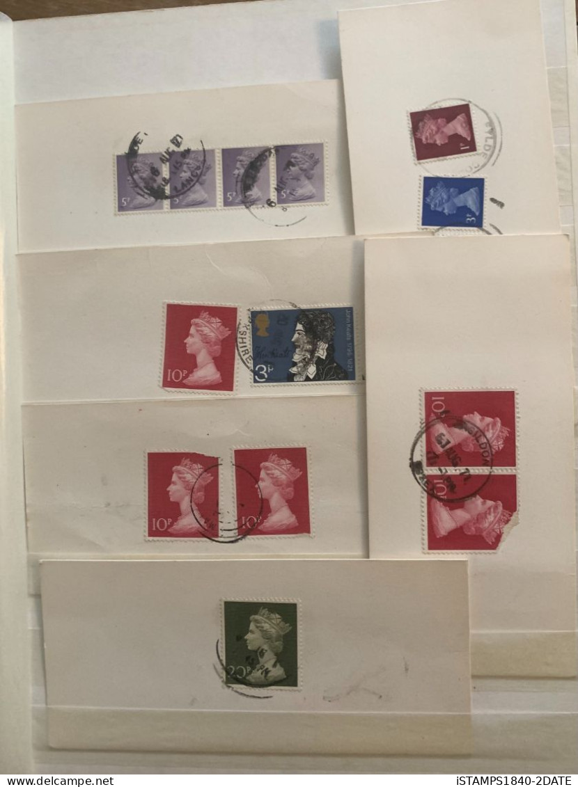 001249/ GB QE2 Postmark Collection On Receipt Cards - Sammlungen