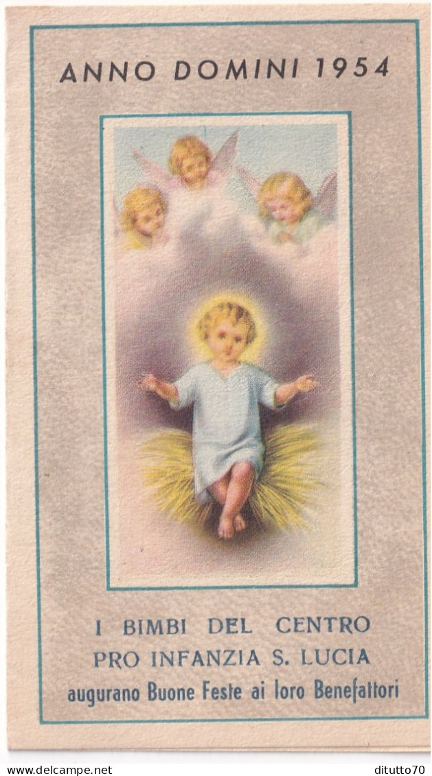 Calendarietto - I Bimbi Del Centro Pro Infanzia S.lucia - Anno 1954 - Klein Formaat: 1941-60