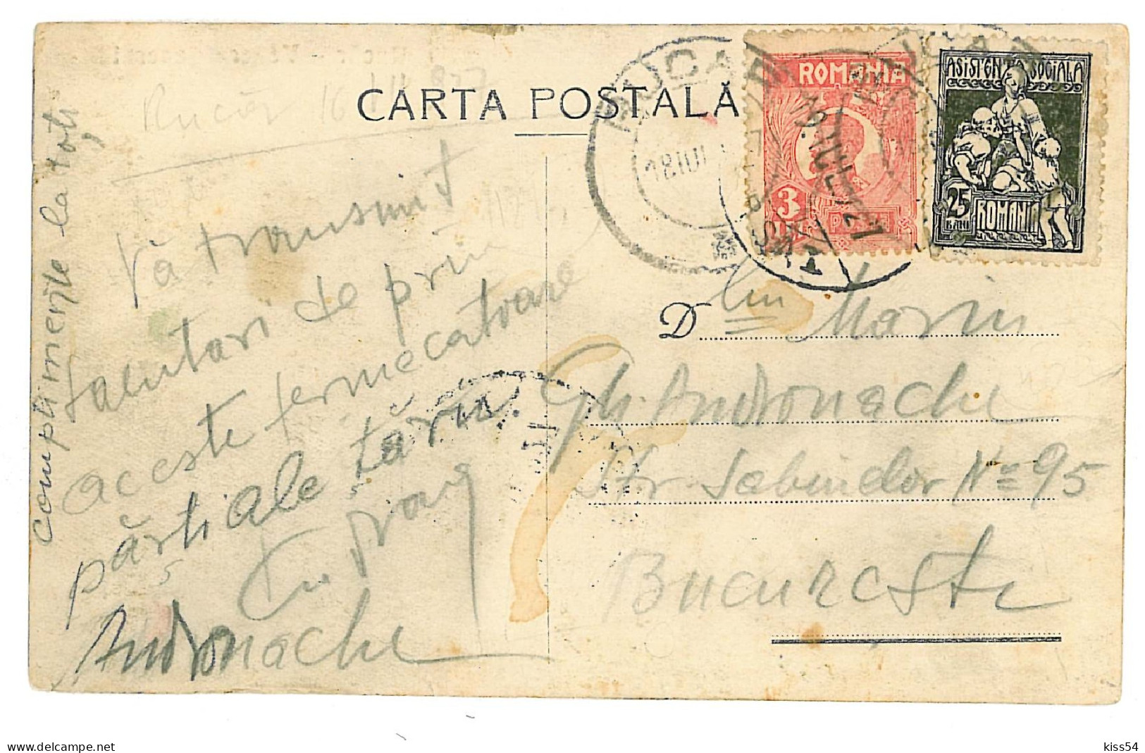 RO 33 - 1273 RUCAR, Panorama, Romania - Old Postcard - Used - 1927 - Rumänien