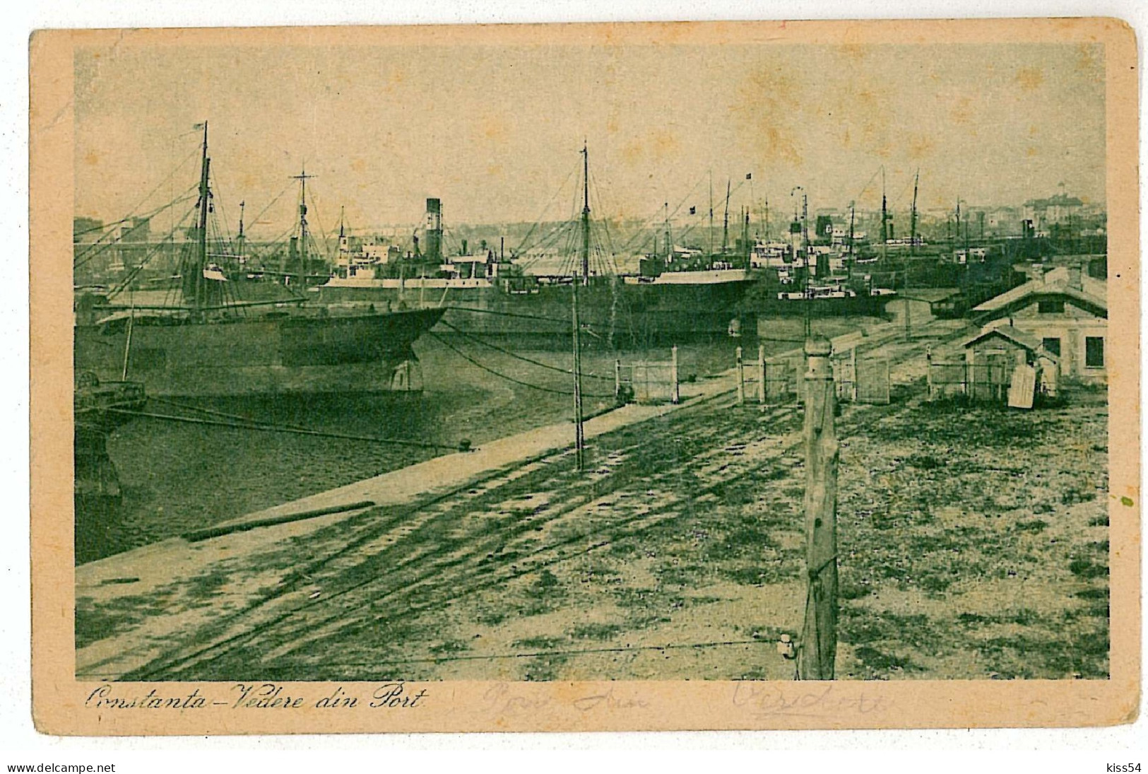 RO 33 - 3325  CONSTANTA, Harbor, Romania - Old Postcard - Used - 1928 - Rumänien