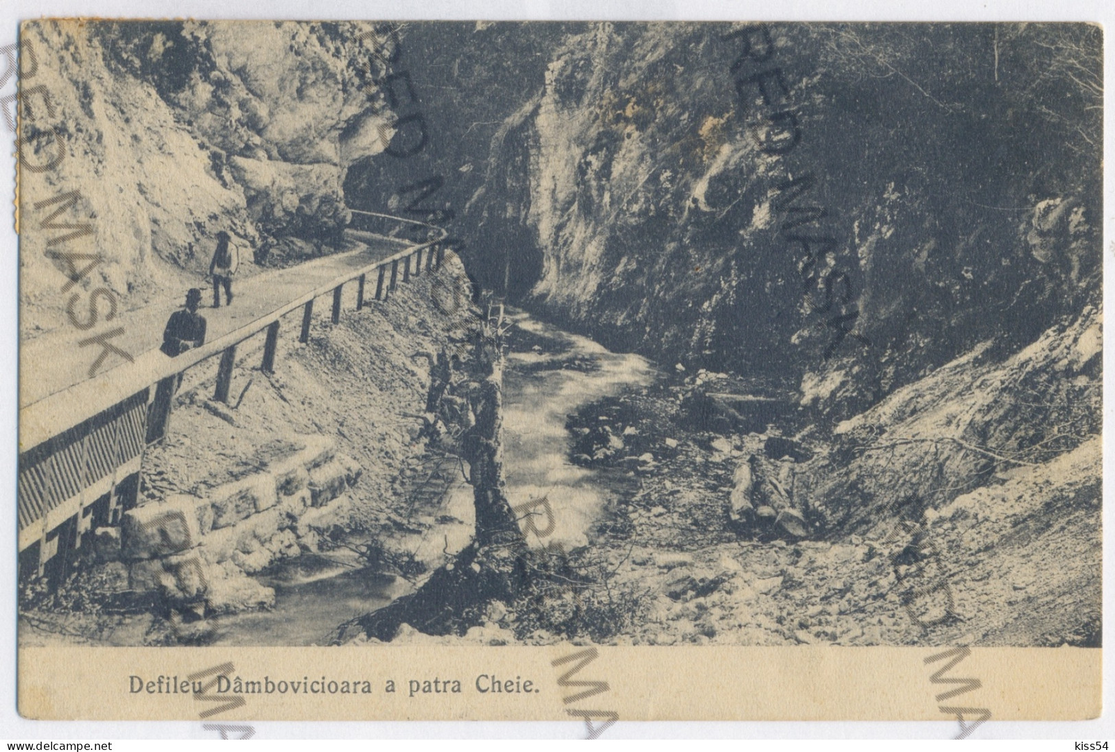 RO 33 - 10592 Cheile DAMBOVICIOAREI, Arges, Romania - Old Postcard - Used - 1908 - Rumänien