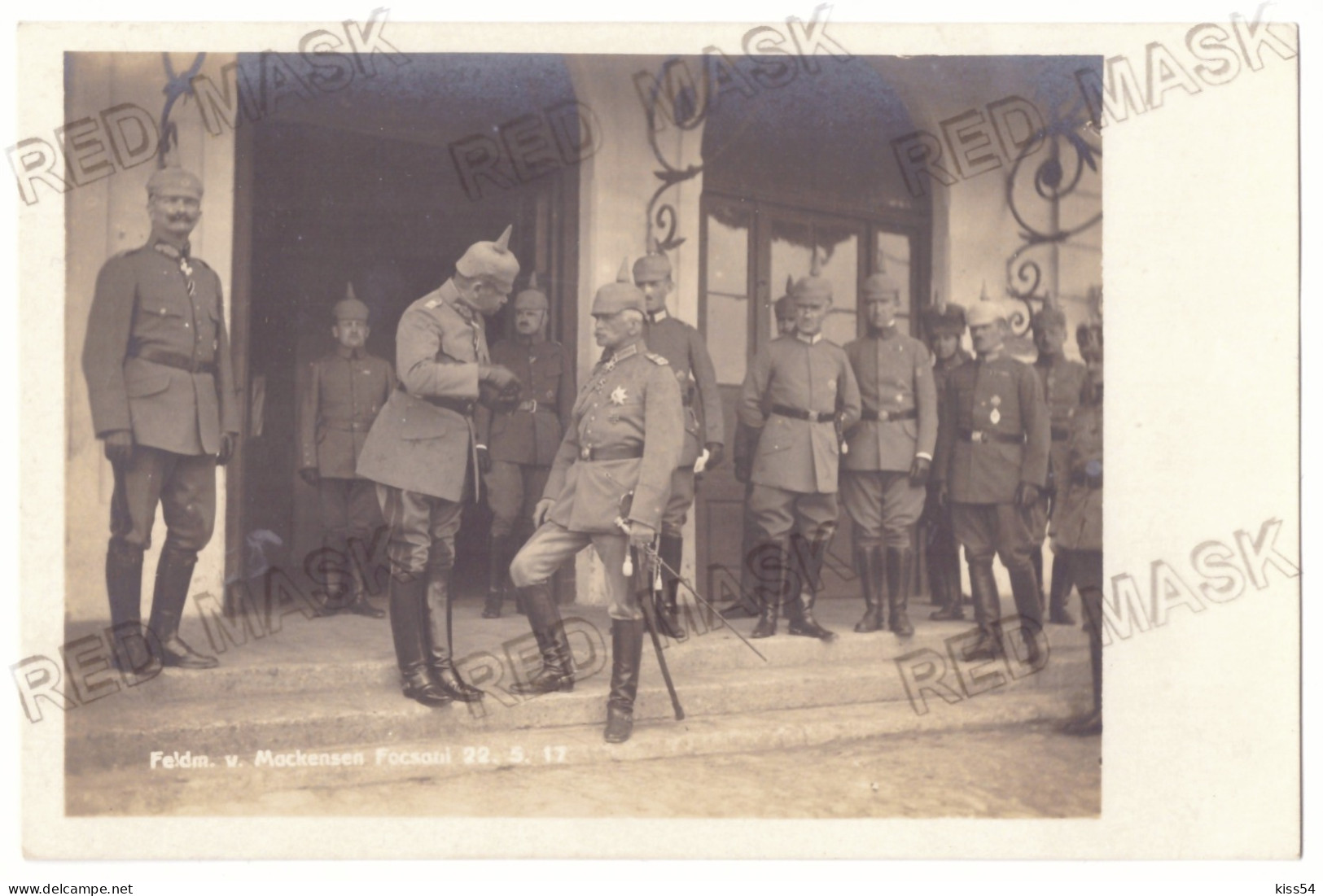 RO 33 - 21086 FOCSANI, G-ral Mackensen, Military, Romania - Old Postcard, Real Photo - Unused - 1917 - Rumänien