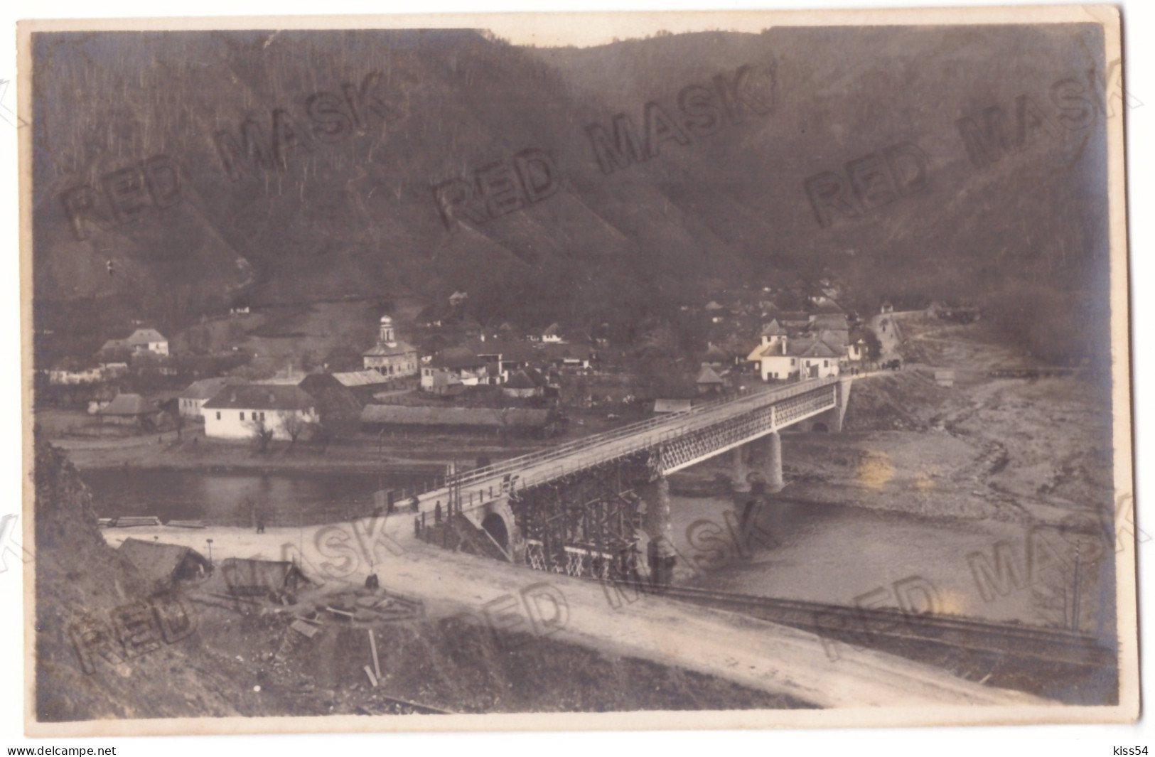 RO 33 - 23098 CAINENI, Valcea, Bridge, Romania - Old Postcard, Real Photo - Unused - Rumänien