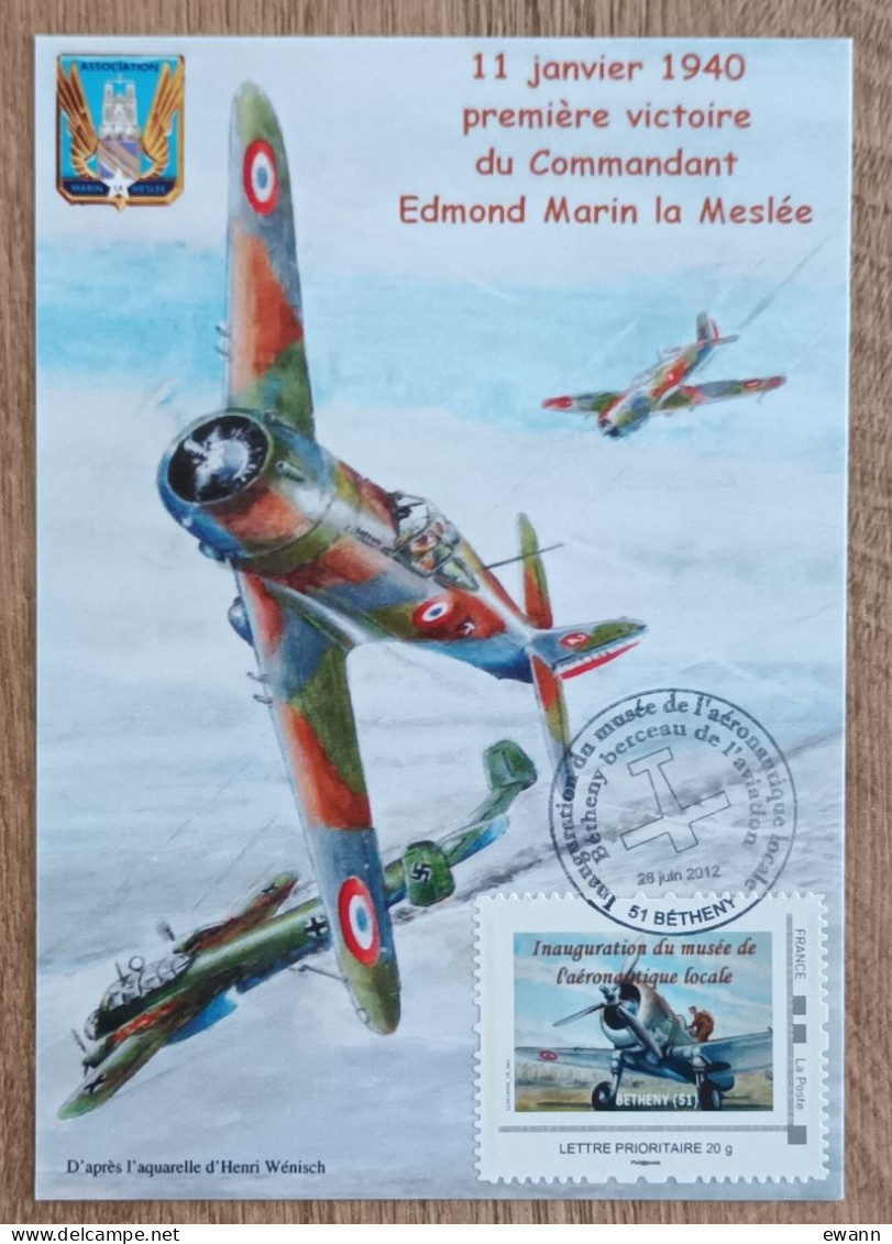 Montimbramoi - INAUGURATION DU MUSEE DE L'AERONAUTIQUE LOCALE - Bétheny - 2012 - Storia Postale