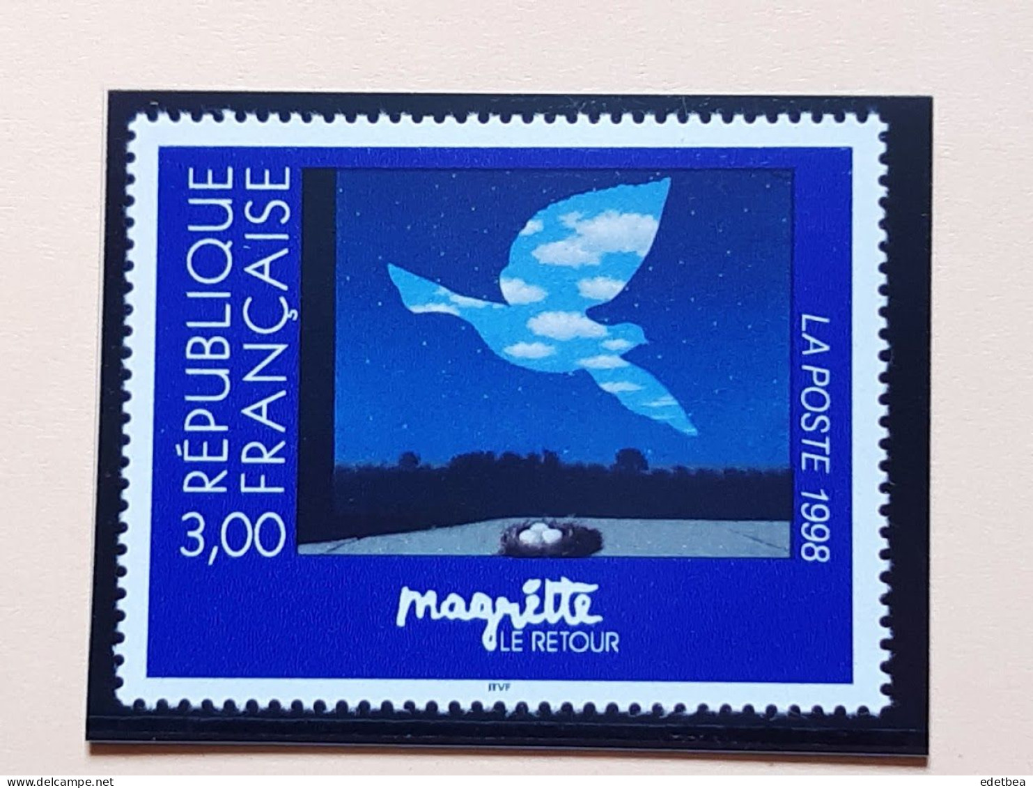 Timbre – France – 1998-n° 3145- Oeuvre De René MAGRITTE : Le Retour -Etat : Neuf - Nuevos