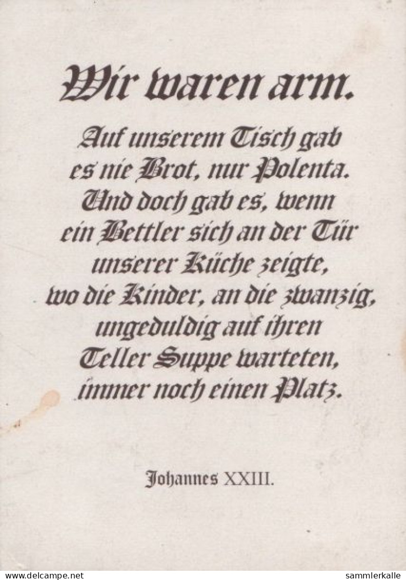 116398 - Wir Waren Arm Johannes XXIII. - Sonstige & Ohne Zuordnung