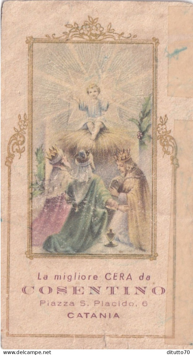 Calendarietto - La Migliore Cera Da Cosentino - Catania - Anno 1954 - Tamaño Pequeño : 1941-60