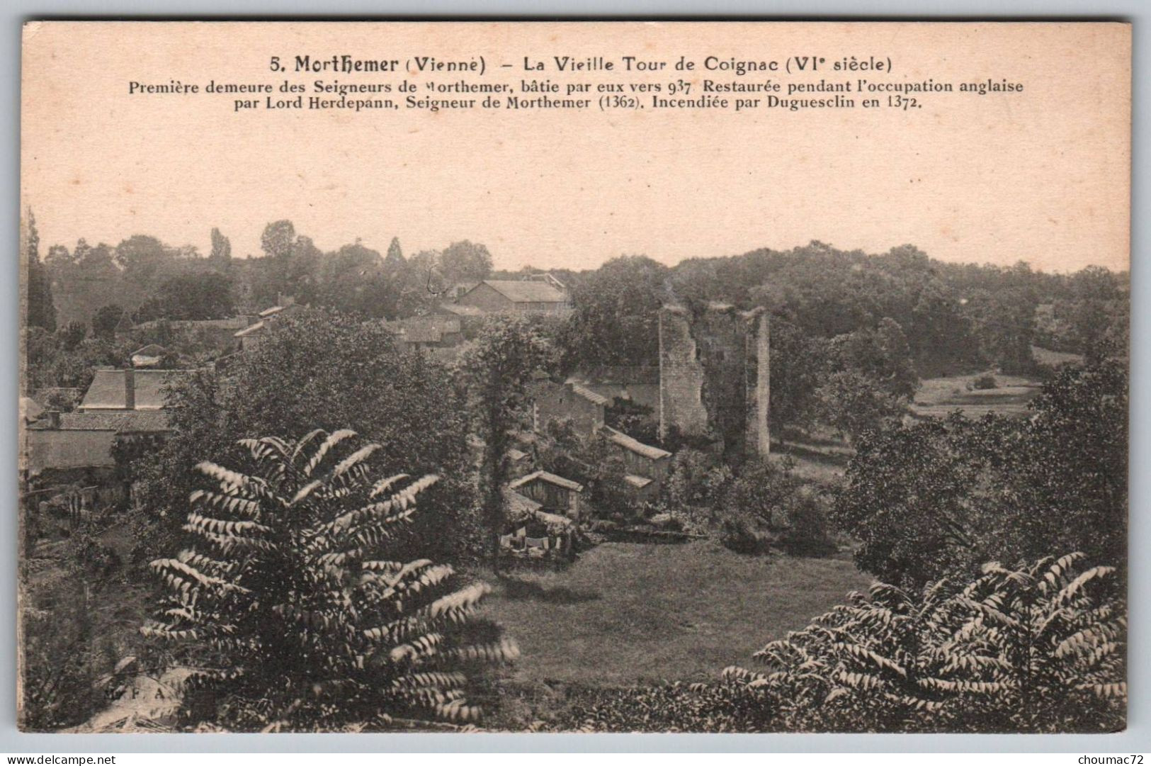 (86) 606, Morthemer, MFA 5, La Vieille Tour De Coignac - Autres & Non Classés