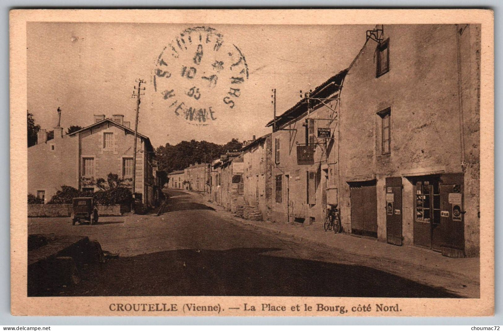 (86) 585, Croutelle, Combier, La Place Et Le Bourg, Coté Nord - Autres & Non Classés