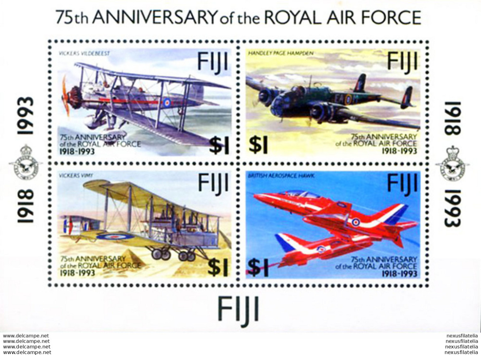 75° Della RAF 1993. - Fidji (1970-...)