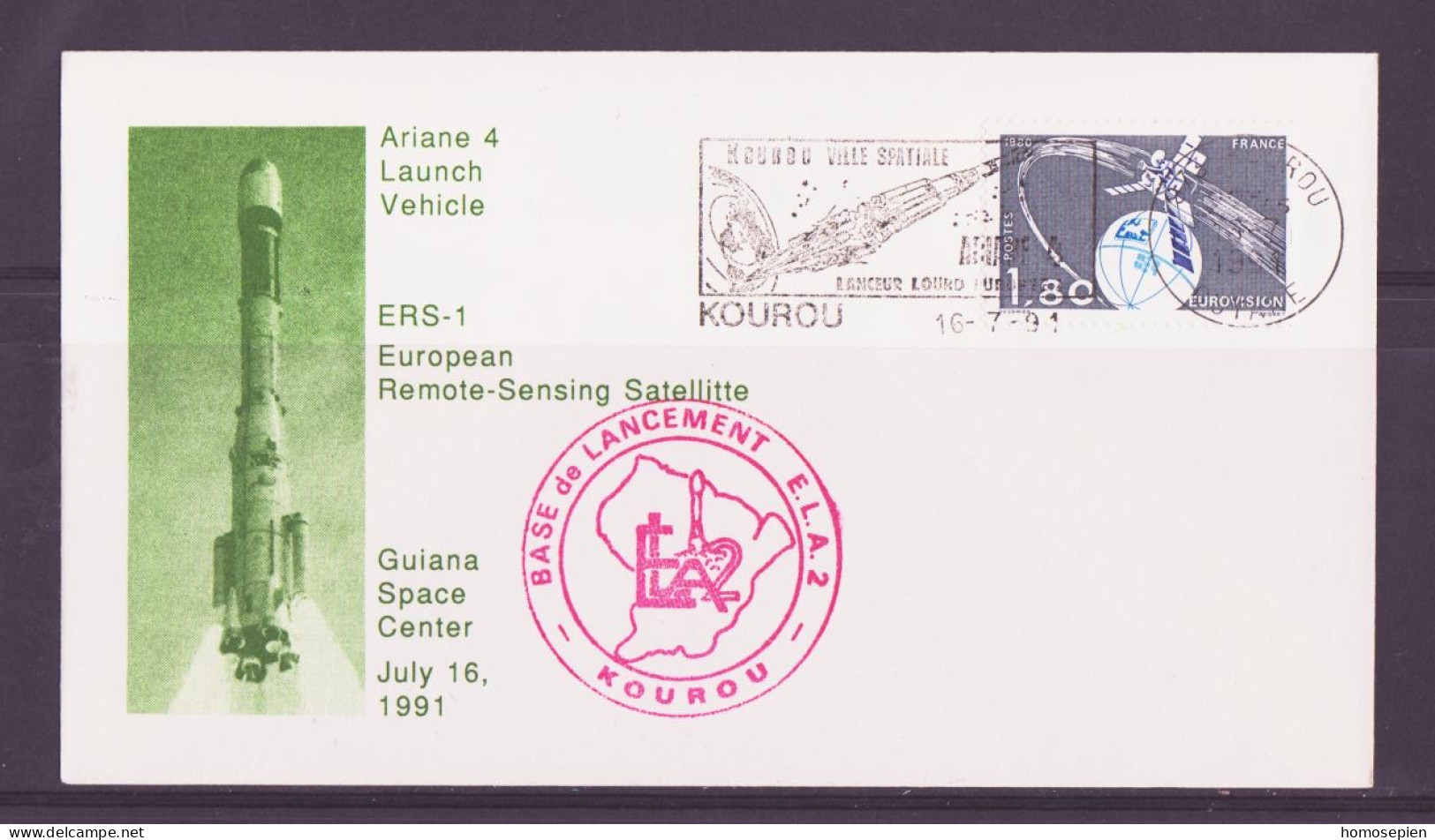 Espace 1991 07 17 - CF - Ariane V44 - Europa