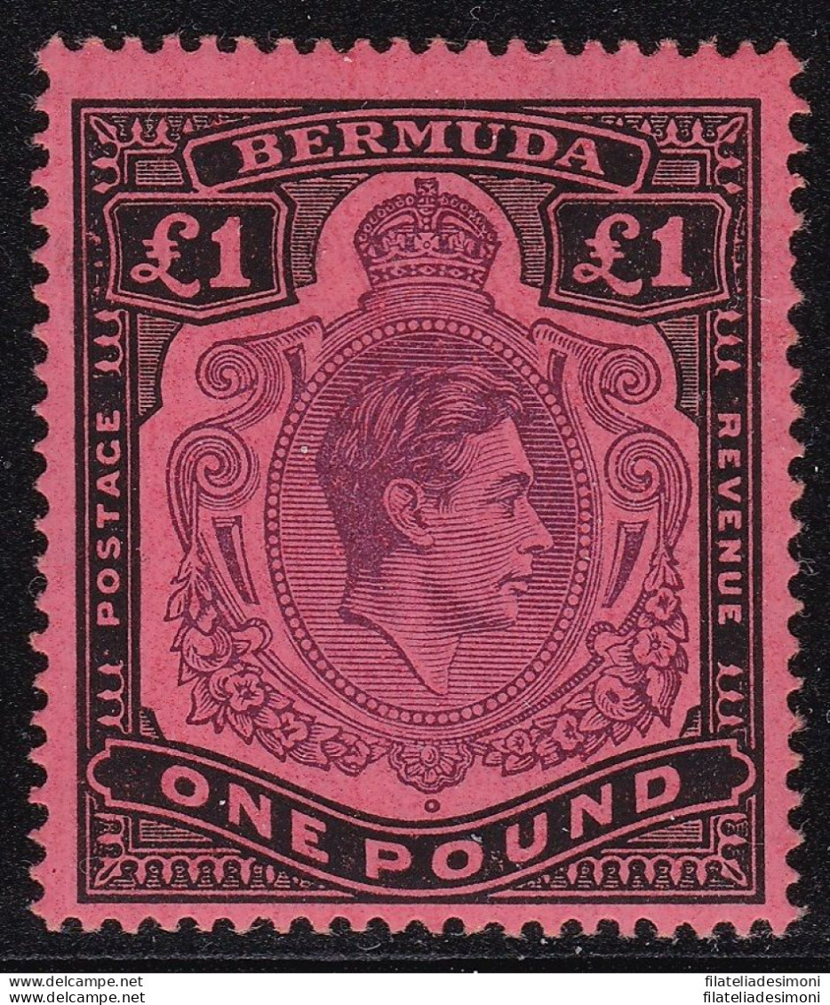 1938 BERMUDA, SG 121  1£  MNH/** - Other & Unclassified