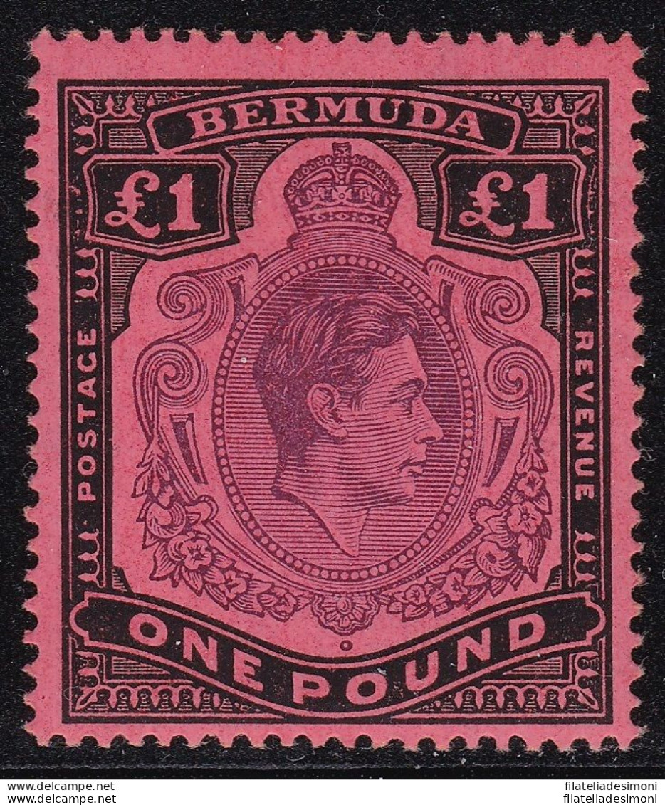 1938 BERMUDA, SG 121  1£  MNH/** - Andere & Zonder Classificatie