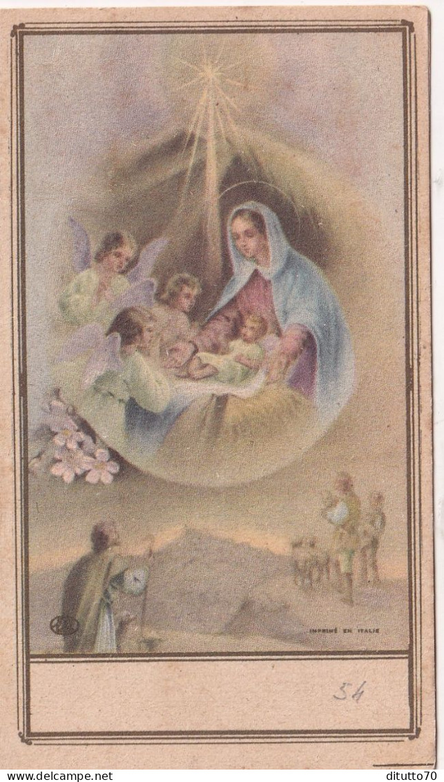 Calendarietto - Natività - Anno 1954 - Tamaño Pequeño : 1941-60