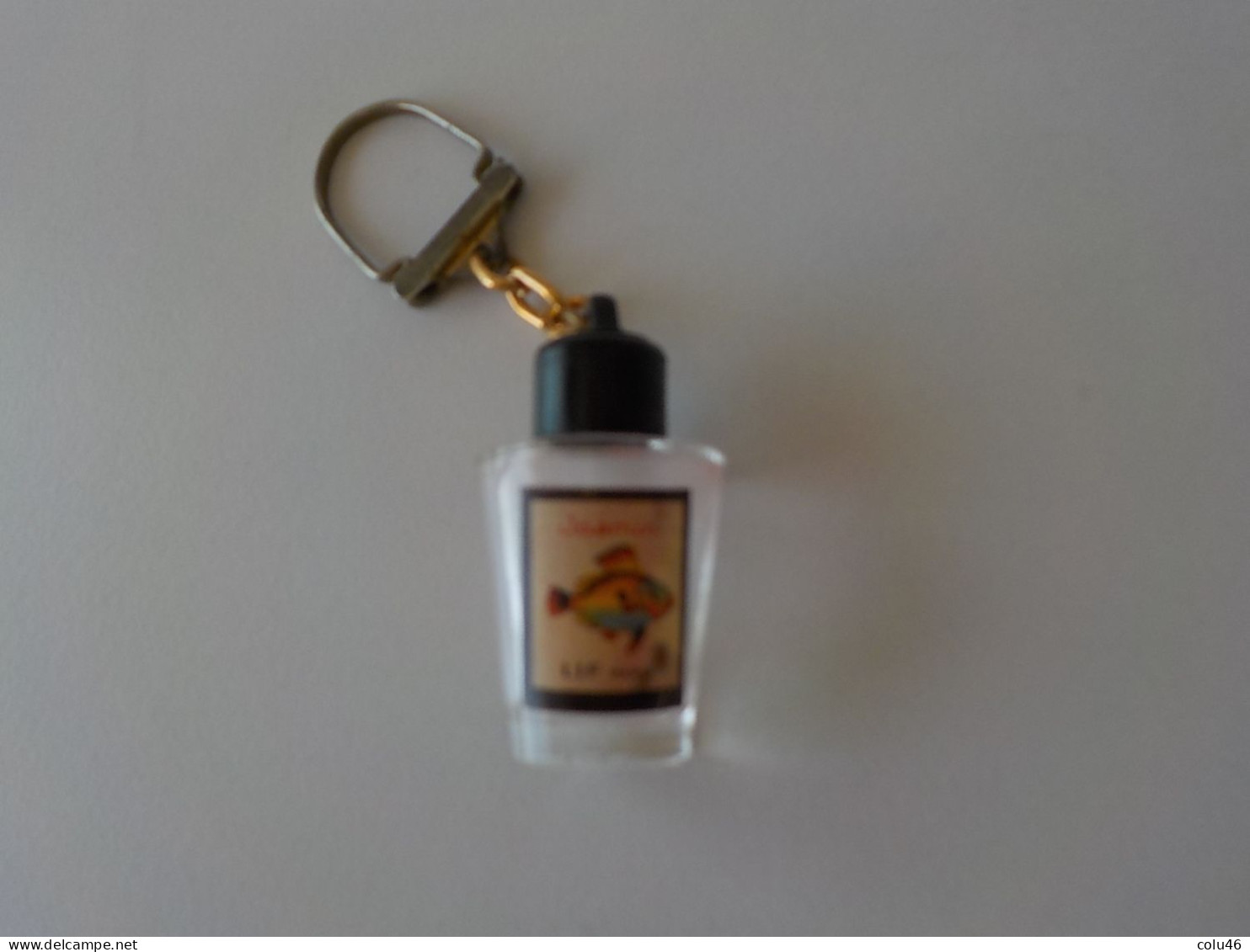 Ancienne Miniature De Parfum Porte-clé Jasmin De Lif France Poisson - Miniaturen (zonder Doos)